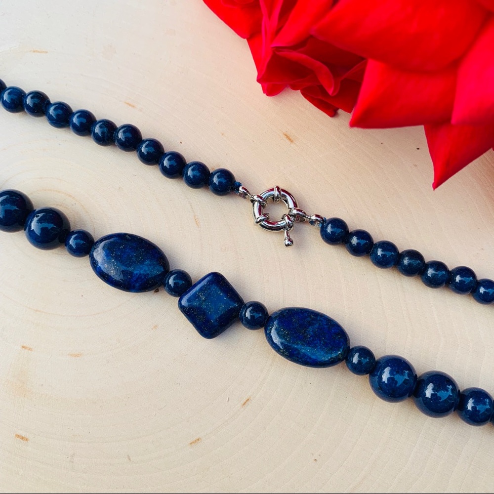 Lapis Lazuli gemstone Necklace - Picture 7 of 8